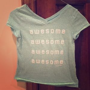 Heart neck T-shirt for girl kids